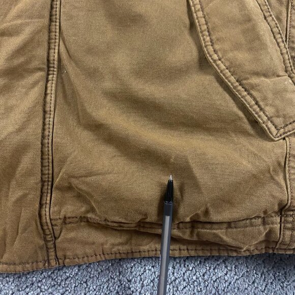 Levi's Canvas Jacket Men's XXL Sherpa Lined Removable Hooded Field Military 2XL - Picture 4 of 16